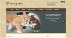 Desktop Screenshot of healthypawsanimalhospital.com
